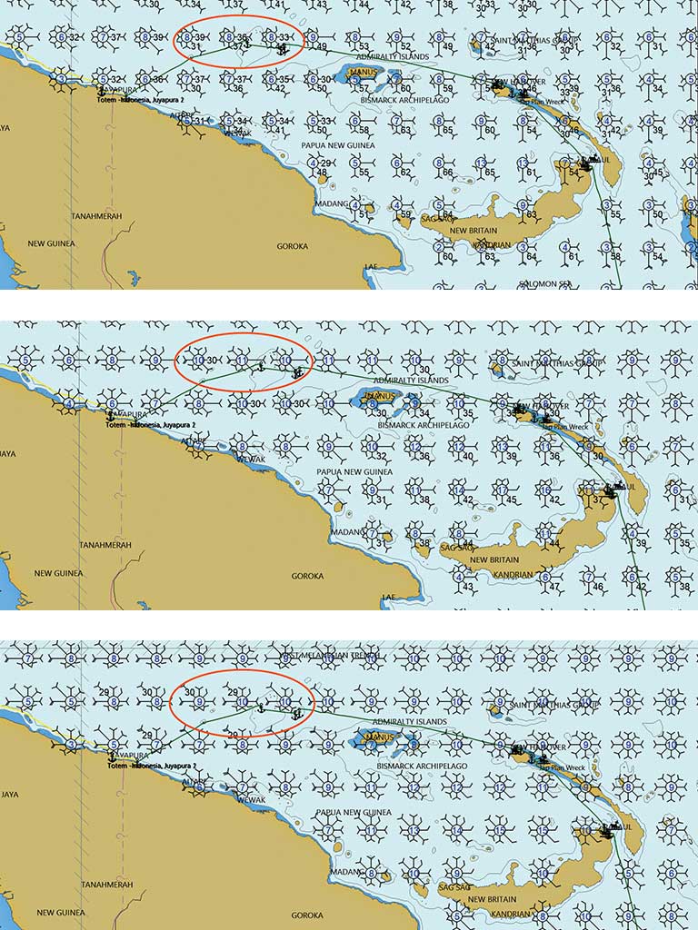 Wind barb charts