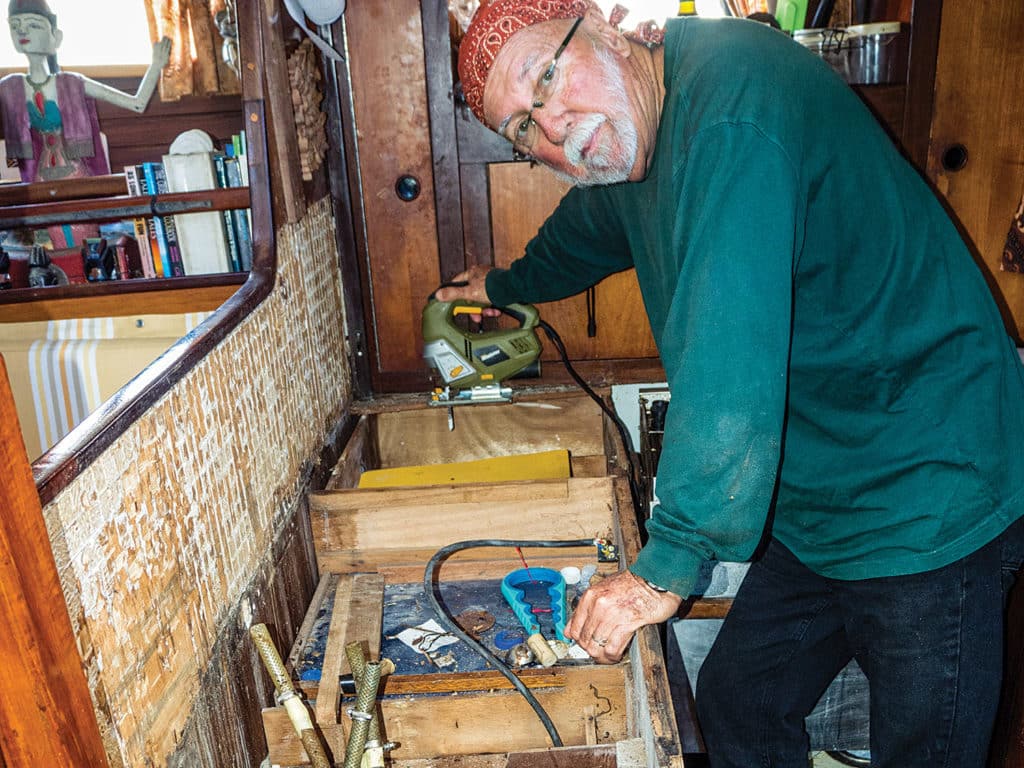 Fixing the old galley