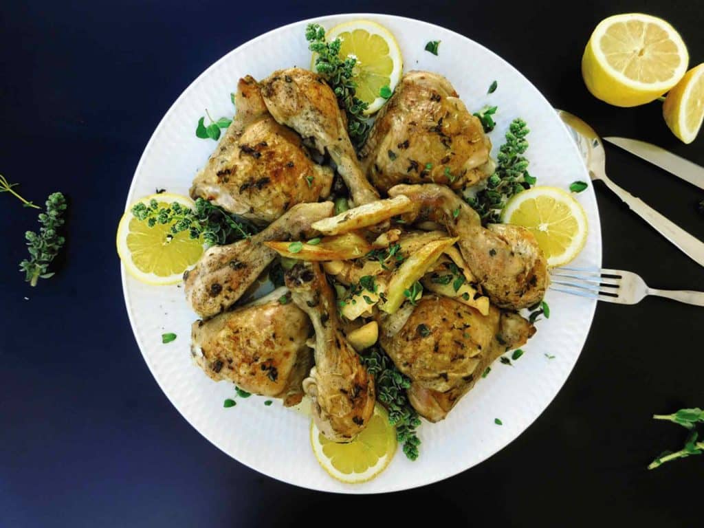 roasted greek chicken lemonata