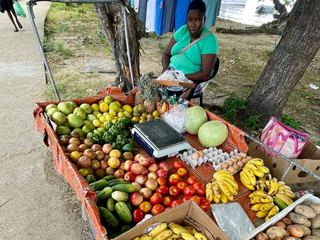 Fruit stand in Bequia
