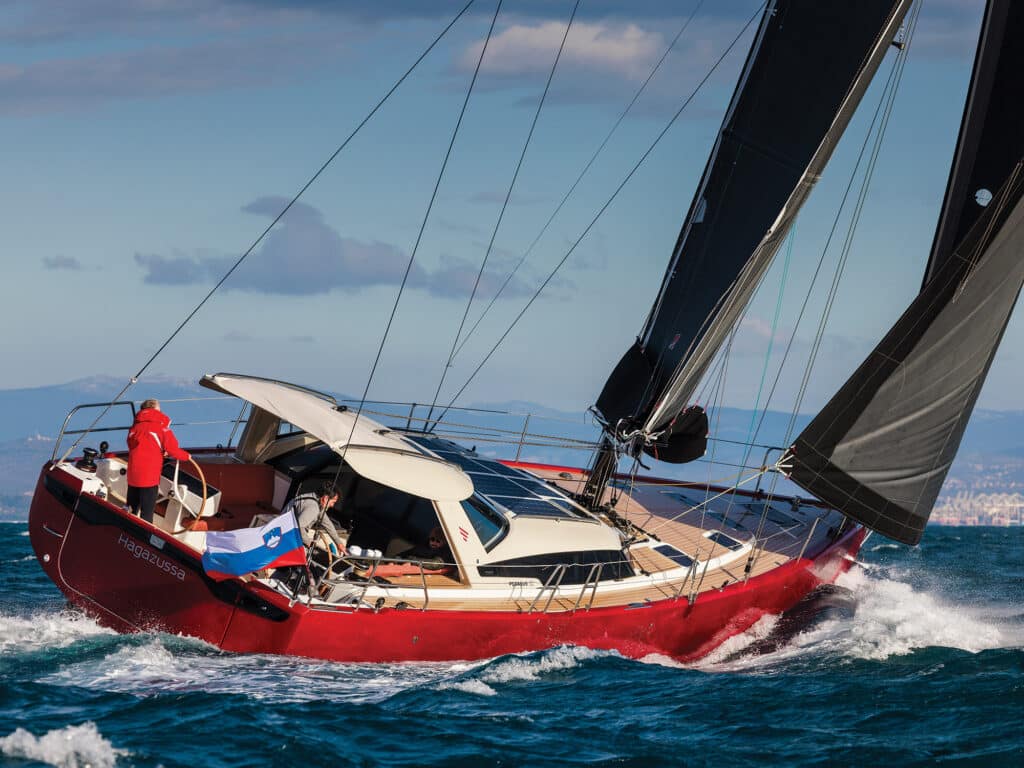 Pegasus 50 sailboat on the ocean