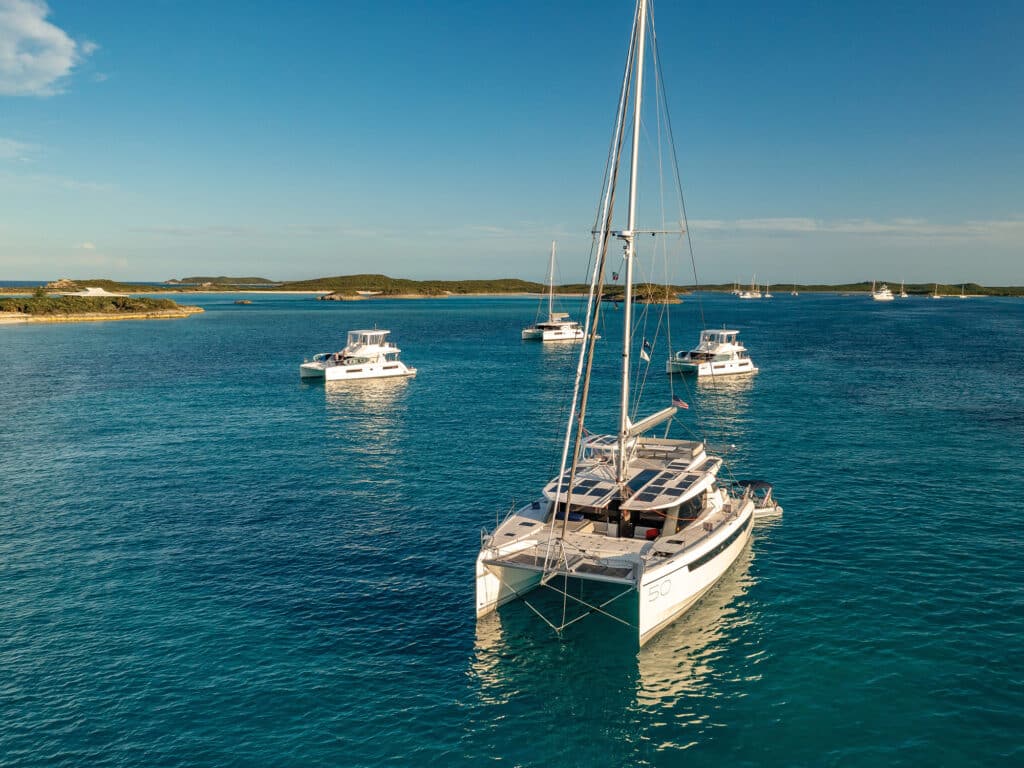 Flotilla charter catamarans